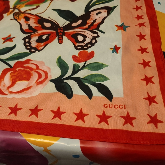 GUCCI ☆ L'aveugle par Amour ☆ Scarf ☆ Authentic ☆ Made in Italy - Picture 4 of 8